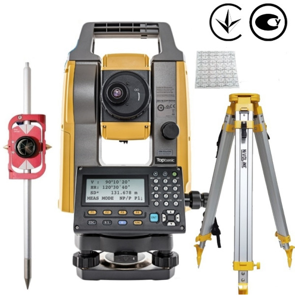TOPCON GM-55 SET1 - комплект тахеометра для строительства, 5"